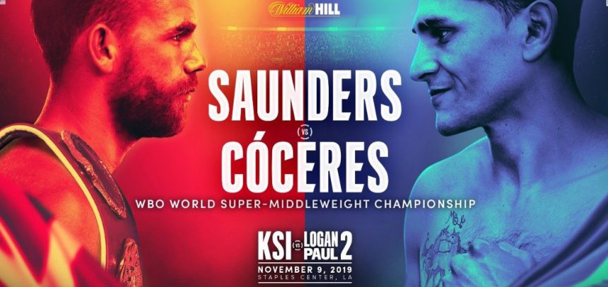 Cóceres against Saunders for world title on 11/9 in LA